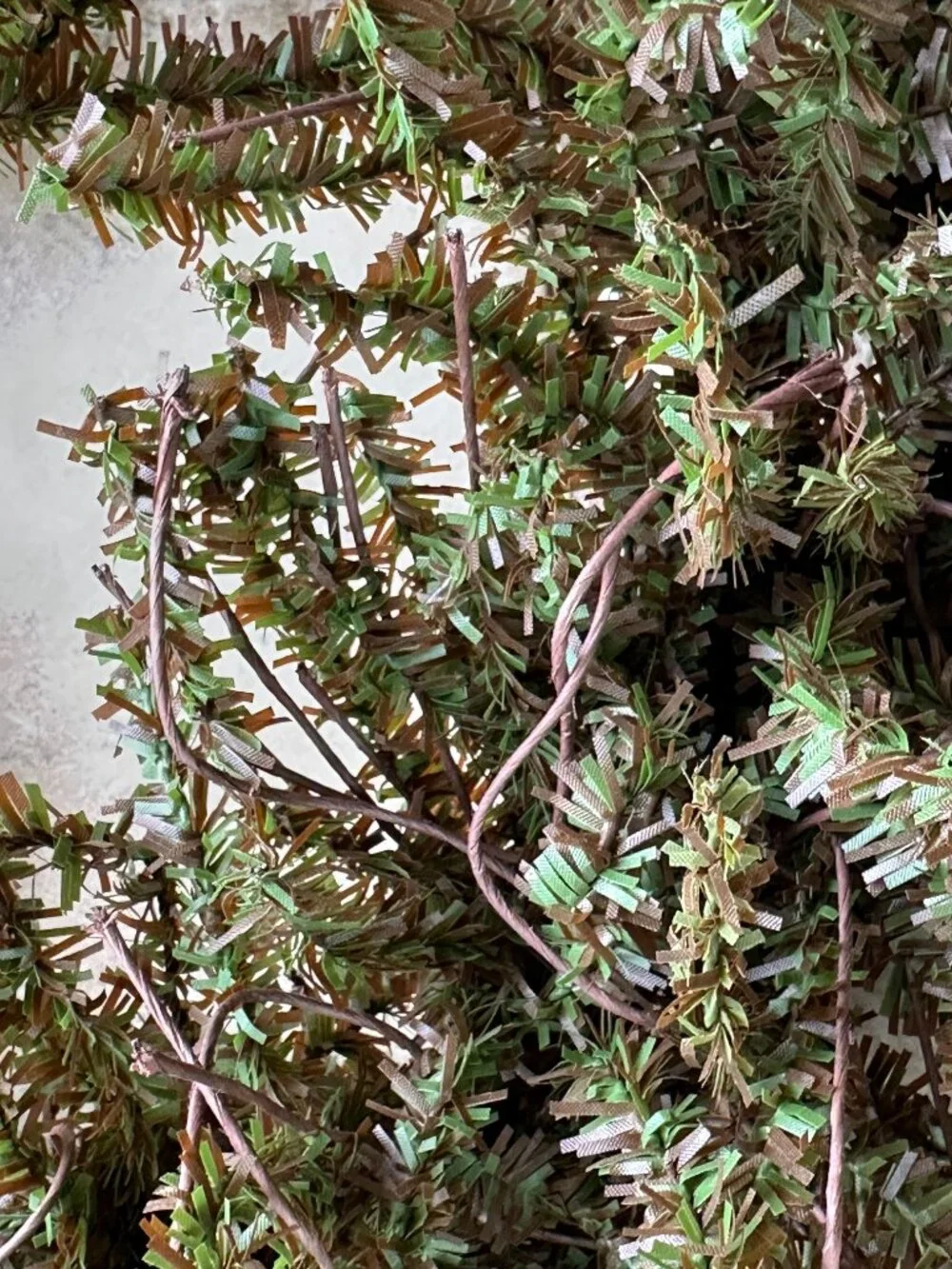 FAUX PINE WREATH CHRISTMAS PRIMITIVES 18